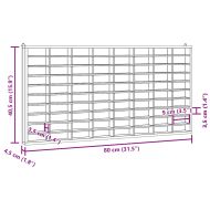 Дървена колекционерска витрина с 80 отделения 80x4,5x40,5 см