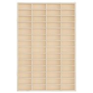 Дървена колекционерска витрина с 56 отделения 40x4,5x60 см