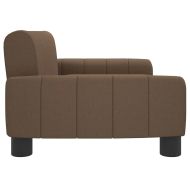 Детски диван, кафяв, 90x53x30 см, текстил