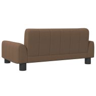 Детски диван, кафяв, 90x53x30 см, текстил