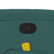 Изправящ масажен наклоняем стол, тъмнозелен, текстил