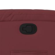 Реклайнер стол, виненочервен, изкуствена кожа