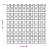 Килим за палатка, син, 3x3 м