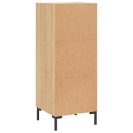 Сайдборд, дъб сонома, 34,5x34x90 см, инженерно дърво