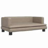 Детски диван капучино 80x45x30 см изкуствена кожа