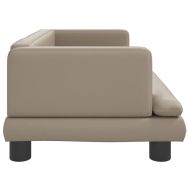 Детски диван капучино 80x45x30 см изкуствена кожа
