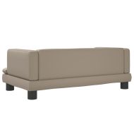 Детски диван капучино 80x45x30 см изкуствена кожа