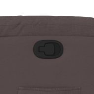 Изправящ реклайнер стол, тъмнокафяв, текстил