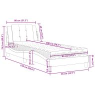 Рамка за легло без матрак Zadar, капучино, 80x200 см, изкуствена кожа