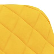 Трапезни столове, 2 бр, жълти, кадифе