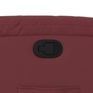 Изправящ реклайнер стол, виненочервен, изкуствена кожа