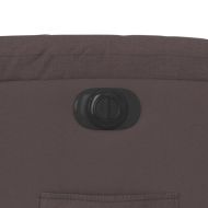 Електрически изправящ реклайнер стол, тъмнокафяв, текстил