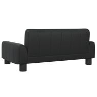 Детски диван черен 70x45x30 см изкуствена кожа