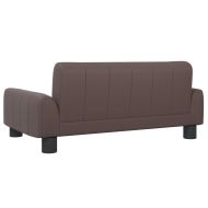 Детски диван кафяв 70x45x30 см изкуствена кожа