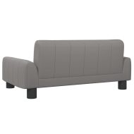 Детски диван сив 70x45x30 см изкуствена кожа
