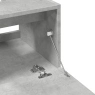 Долен шкаф за мивка, бетонно сив, 40x37x59 см, инженерно дърво