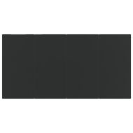 Градински трапезен комплект с възглавници, 7 части, кафяв