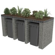 Габионна стена за контейнер поцинкована стомана 270x100x130 см