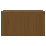 Поставка за монитор, меденокафява, 50x27x15 см, бор масив