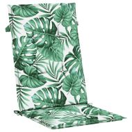 Възглавници за столове с висока облегалка 4 бр на листа текстил