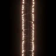 LED клъстърен стринг с 400 LED топло бяло 7,4 м PVC