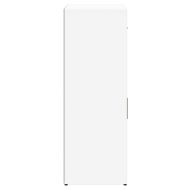 Страничен шкаф, бял, 60x30x84 см, инженерно дърво