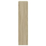 3-етажна библиотека, сонома дъб, 40x24x109 см, инженерно дърво