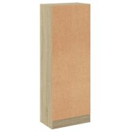 3-етажна библиотека, сонома дъб, 40x24x109 см, инженерно дърво