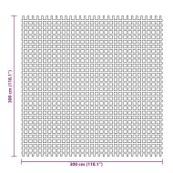 Килим за палатка, зелен, 3x3 м