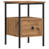 Нощни шкафчета, 2 бр дъб артизан 34x36x50 см инженерно дърво