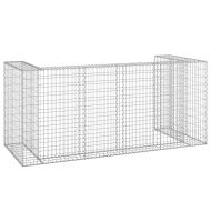Габионна стена за контейнери поцинкована стомана 254x100x110 см