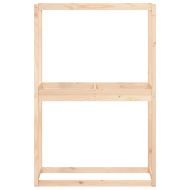 Стелаж за гуми, 120x40x180 см, борово дърво масив