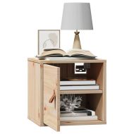 Стенен шкаф 31,5x30x30 см, масивна дървесина, бор