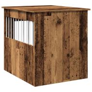 Мебели за кучешки клетки от старо дърво 64,5x80x71 cm