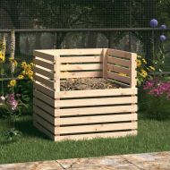 Компостер 80x80x78 см борово дърво масив