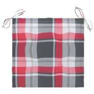 Градински столове с възглавници, 2 бр, тик масив и стомана