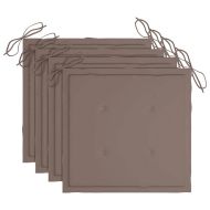 Градински столове 4 бр с възглавници масивно акациево дърво