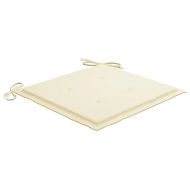 Градински столове 8 бр с възглавници масивно акациево дърво