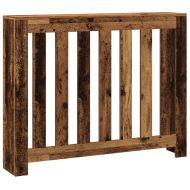 Капак за радиатор, старо дърво, 104x20x82 см, инженерно дърво