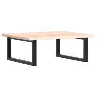 Стенен рафт за мивка, стомана и масивно дърво дъб