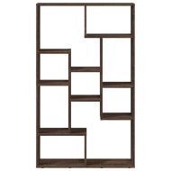 Библиотека, кафяв дъб, 72x20x120 см, инженерно дърво