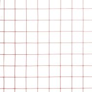Кокошкарска мрежа, стомана с PVC покритие, 10x0,5 м, червена