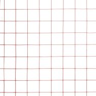 Кокошкарска мрежа, стомана с PVC покритие, 25х0,5 м, червена