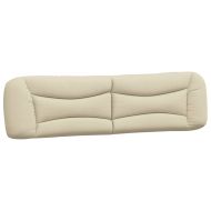 Рамка за легло с LED без матрак Hvar, кремава, 200x200 см, плат