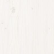 Рамка за легло без матрак, бял, 100x220 см, борово дърво масив