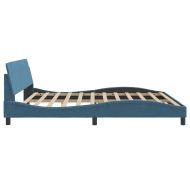 Рамка за легло Dover, синя, 200x200 см, кадифе