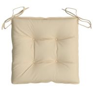 Възглавници за столове 4 бр бежови 50x50x7 см Оксфорд плат