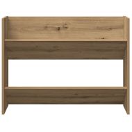 Стенен шкаф за обувки дъб артизан 80x18x60 см инженерно дърво