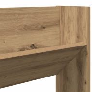 Стенен шкаф за обувки дъб артизан 80x18x60 см инженерно дърво