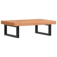 Стенен рафт за мивка, стомана и масивно дърво бук